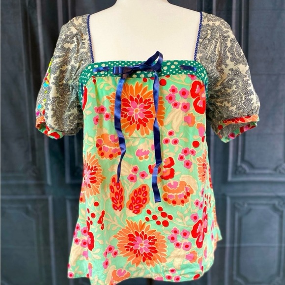 RARE Anthropologie Fei Peasant Blouse - 8 US - Picture 8 of 9